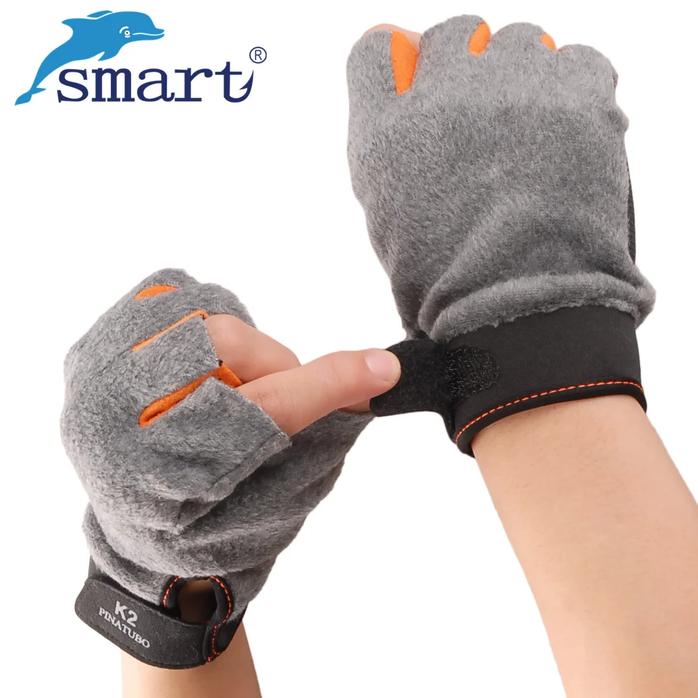 

Smart Winter Fishing Goves 3 Cut Finger Anti-Slip Half Finger Riding Glove Warm 1Pair Durable Gloves Outdoor Hunting Gloves