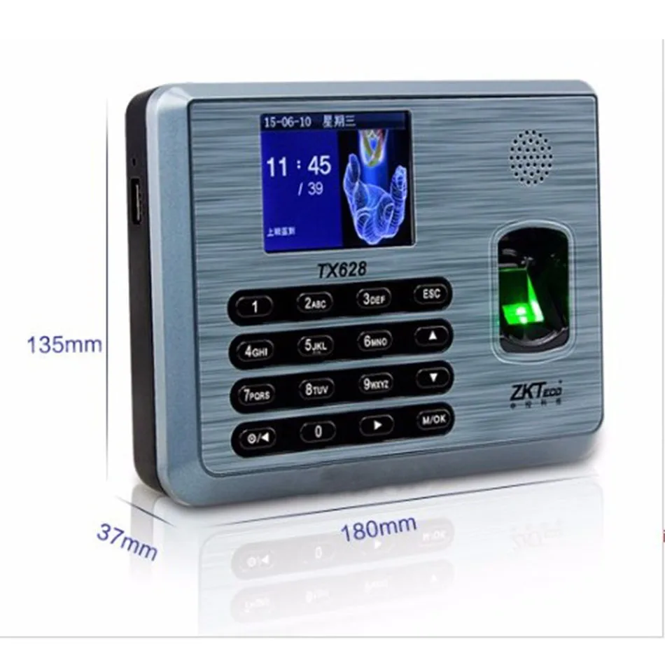 

Free DHL Time Attendance RFID Reader Biometric Fingerprint Time Clock TCP/IP Employee Work Time Recoreder HF-TX628