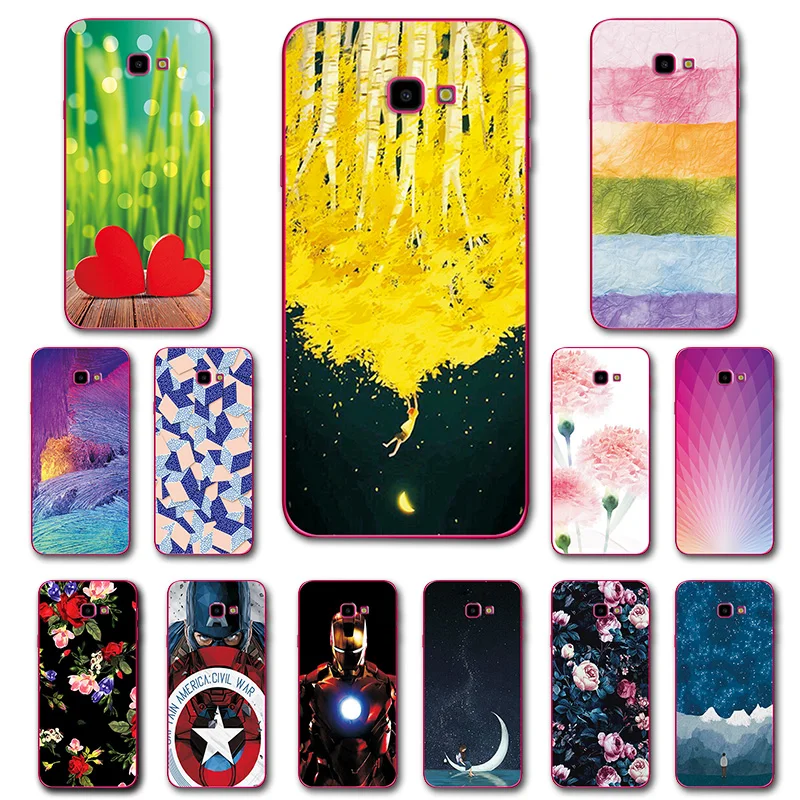 

The Avengers Silicone Phone Case For Samsung Galaxy J4 J6 Plus 2018 J6+ Unique Flowers Art Painted Cover For Samsung A7 2018 6