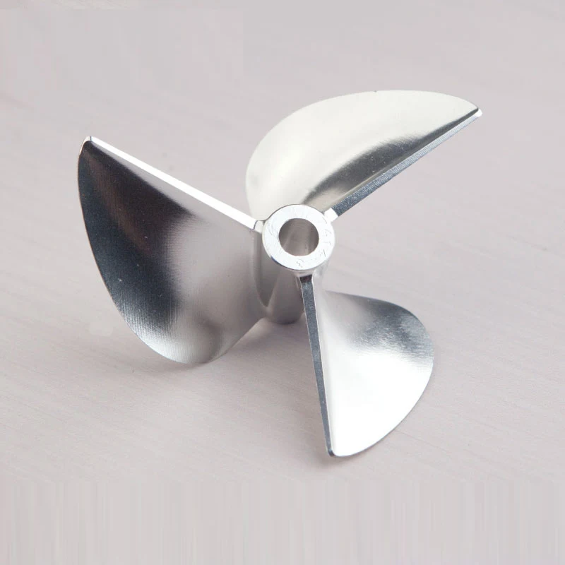 

FATJAY 1pc RC boat 7414 propeller 3-blade 6.35mm shaft size 74mm outer diameter pitch 1.4" CNC 7075 aluminum alloy prop