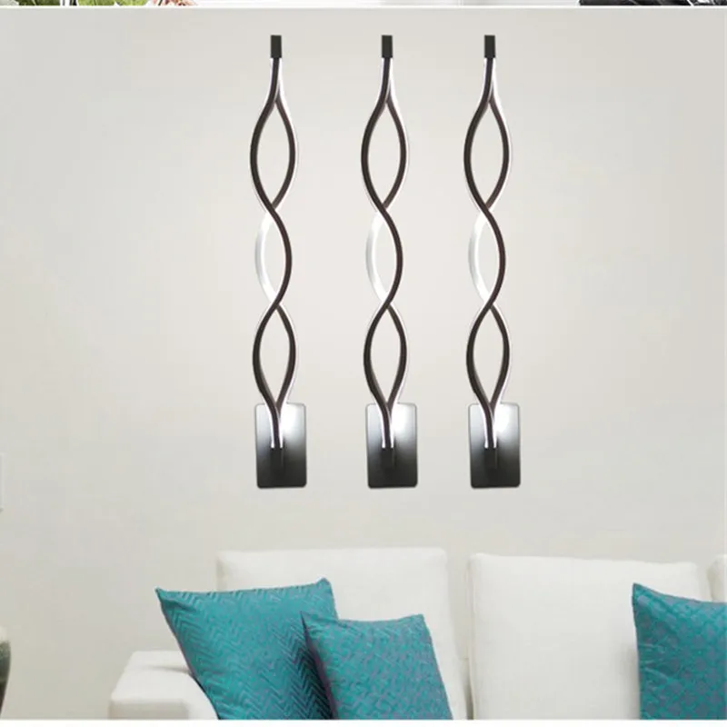 LED Wave wall lamp modern style lights (7)