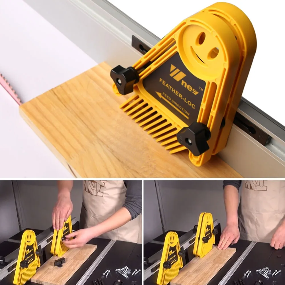 

Feather Loc Board Set for Table Saws Woodworking Engraving Machine Double Featherboards Miter Gauge Slot Woodwork Hand Tools B2
