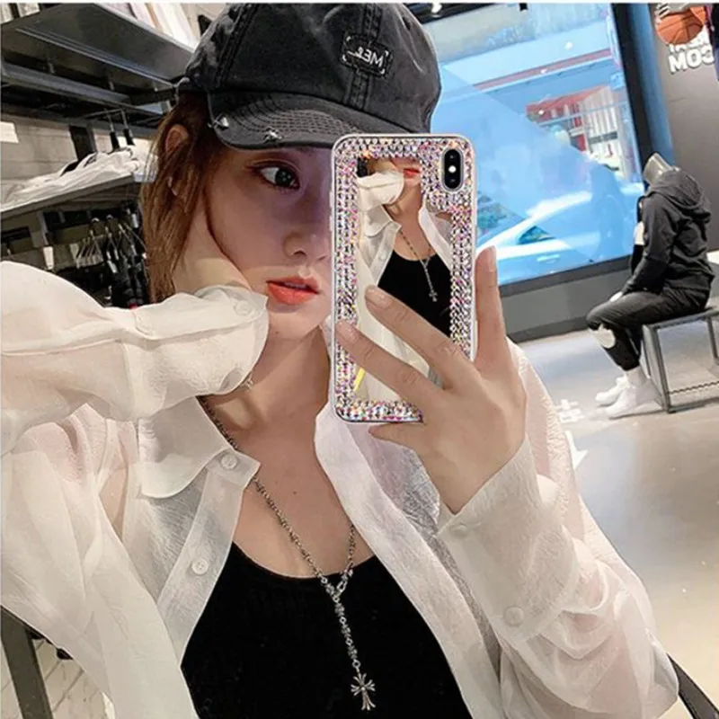 Чехол со стразами для Samsung A50 A70 A720 J8 S9 S8 S10 plus J730 A6 Plus S7 J5 J7 Prime s7edge A520 G530 чехол из