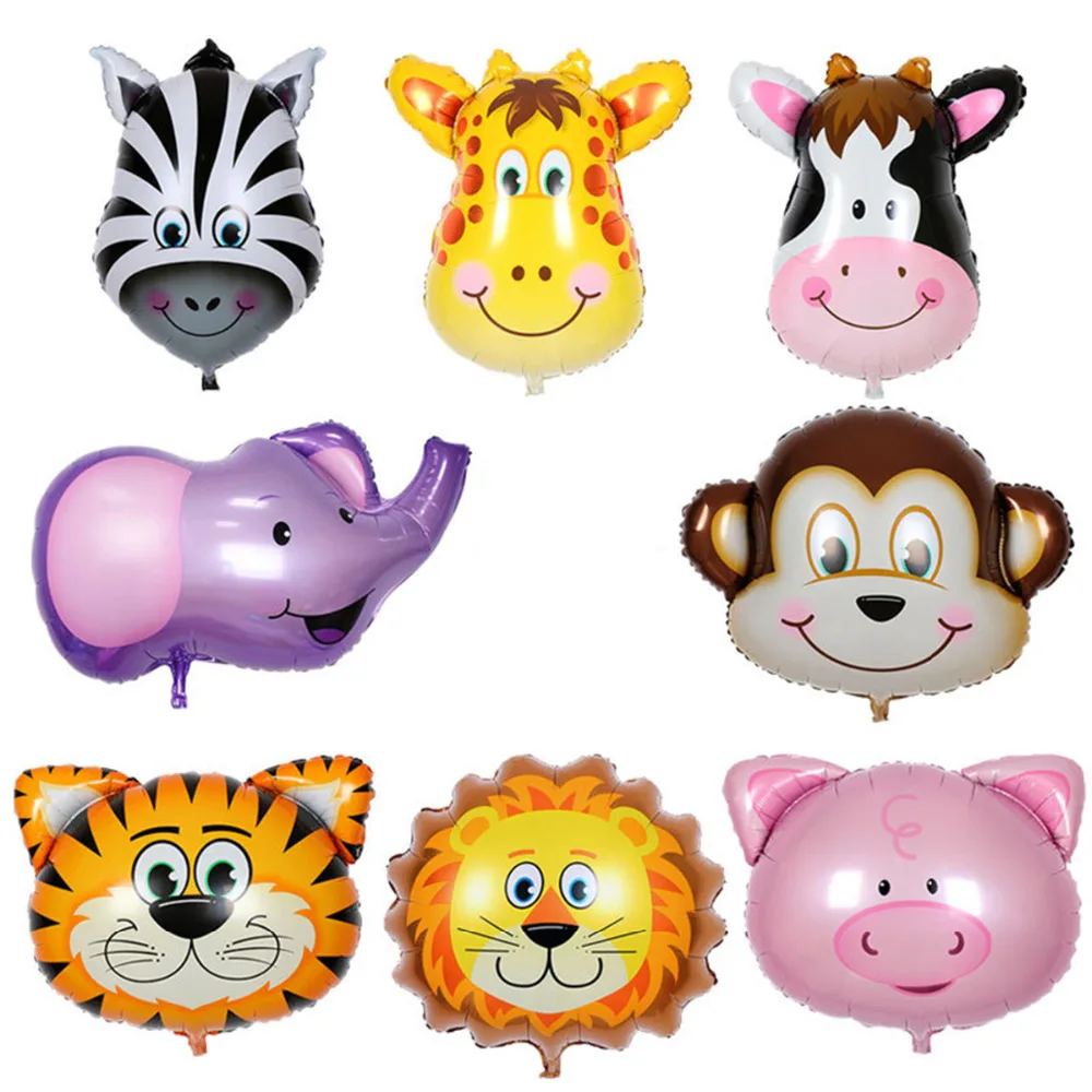 New Arrival 1pcs lot Large Animal Head Balloon Cartoon Shape Animal