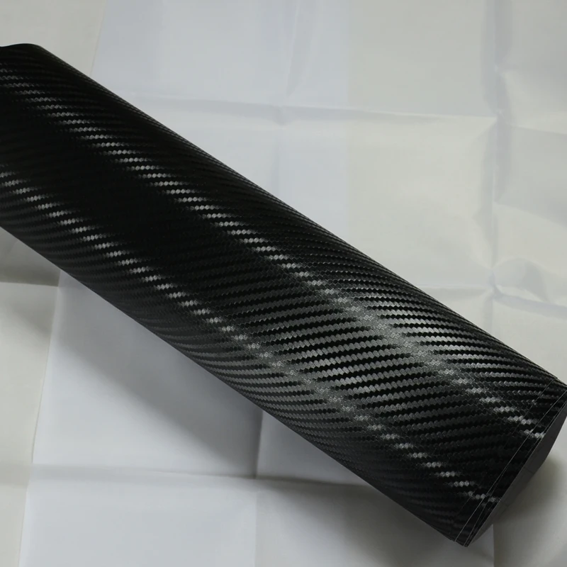 US $188.18 3D Carbon Fiber cool car wraps folie auto with Air Bubble 152x30mroll Black