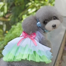 Fashion Dog Pets Clothes 2016 Summer Lovely Princess Dog Tutu Dress For Small Dog Clothing