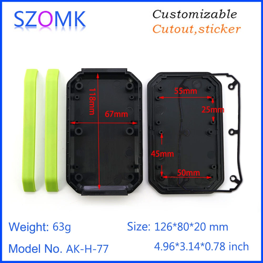 szomk handheld plastic box for electronics instrument housing plastic enclosure for pcb design junction box device project box (34)