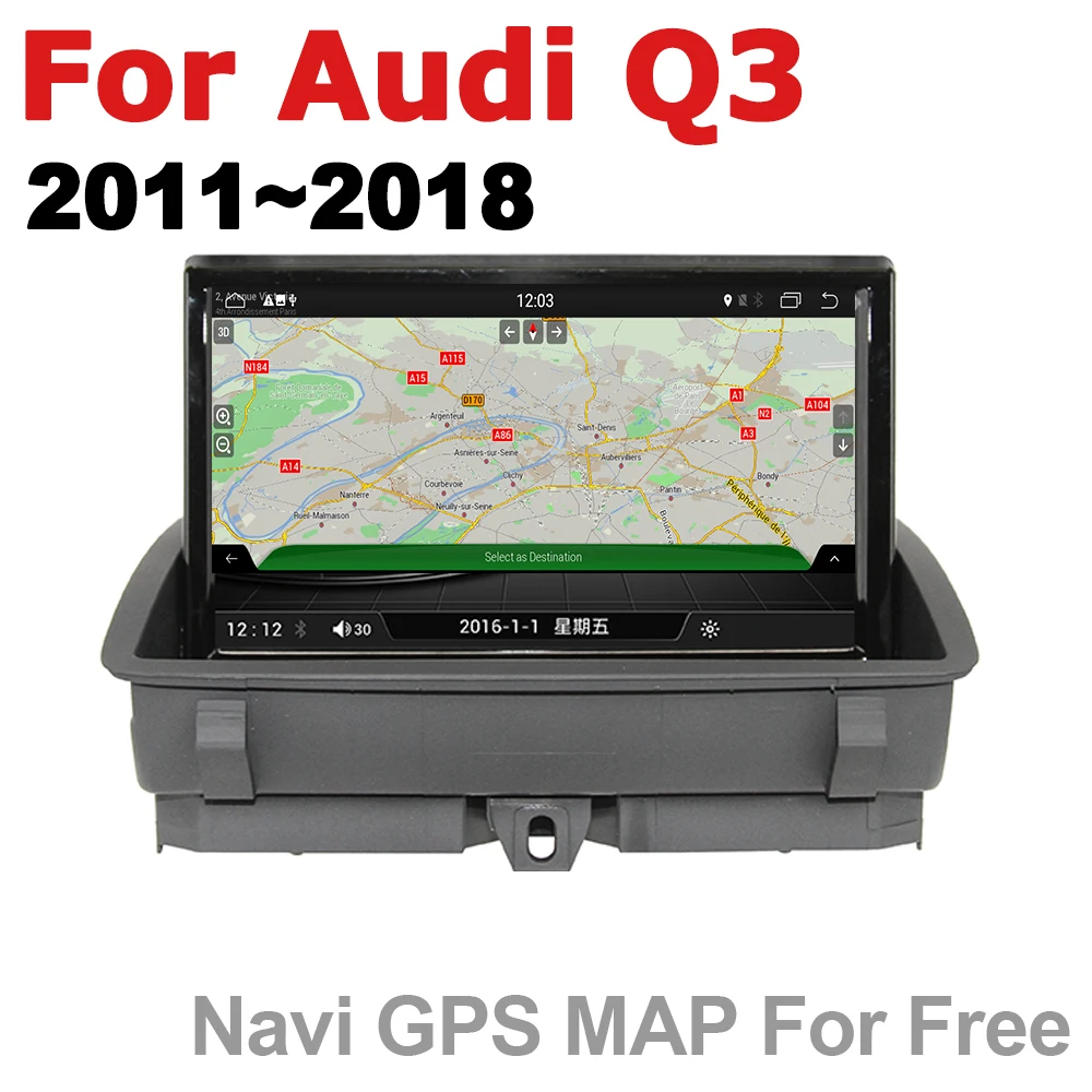 Flash Deal 8 inch Andrid 7.0 up Car Multimedia Player For Audi Q3 8V 2011~2018 MMI radio gps Navi Map WiFi original style Bletooth 4