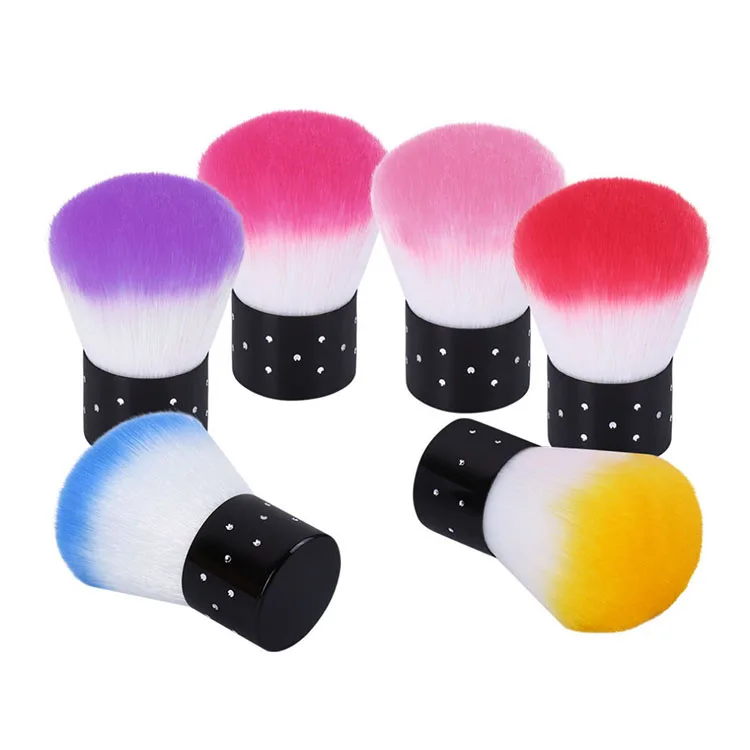 

Big Nail Brush Candy Color Brush Portable Lovely Dirt Dust Cleaner Brush Art Polish Novelty Nail Tools manicure acrylic styling