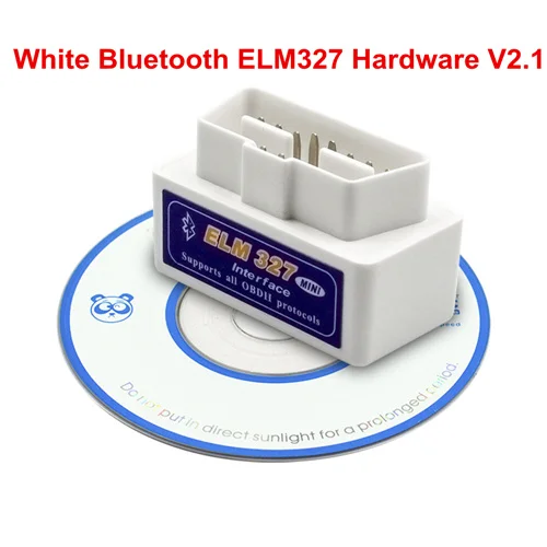 Лучшая цена ELM327 v2.1 Bluetooth OBD2 диагностический сканер ELM 327 2,1 HH OBD 2 Выключатель питания ELM327 v2.1 OBDII OBD2 считыватель кодов - Цвет: Mini White V2.1