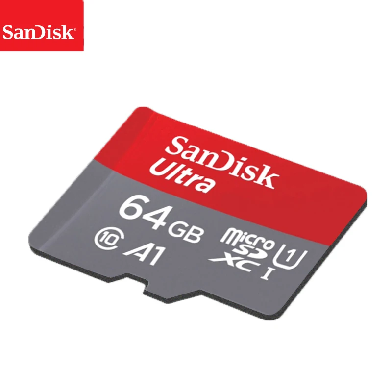 Двойной Флеш-накопитель SanDisk Micro SD карта, 16 ГБ, 32 ГБ, 64 ГБ, 128 ГБ, карта памяти, Макс 98 МБ/с. C10 U1 A1 флеш-карта памяти Micro SD для телефона компьютера SDXC карты памяти SDHC