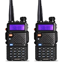 2Pcs BaoFeng UV-5R Walkie Talkie VHF/UHF 136-174Mhz&400-520Mhz Dual Band Two Way Radio Baofeng uv 5r Portable Walkie Talkie