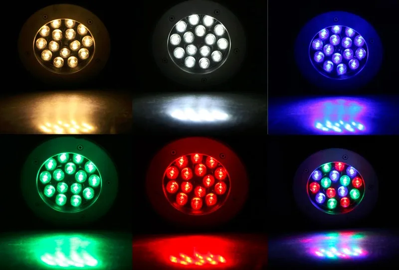 Levou ao ar Água para o Jardim ao ar Led à Prova Livre Terraço w Ip67 220 v Super Brilhante d' Chão Recesso Rgb Luz 5 15 Luzes e Iluminação