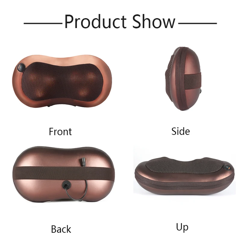 Акция! Электрический для шиацу арахис массажный Подушка мощный бесшумный Сейф шеи и вибратор для тела Массажер для медицинский прибор