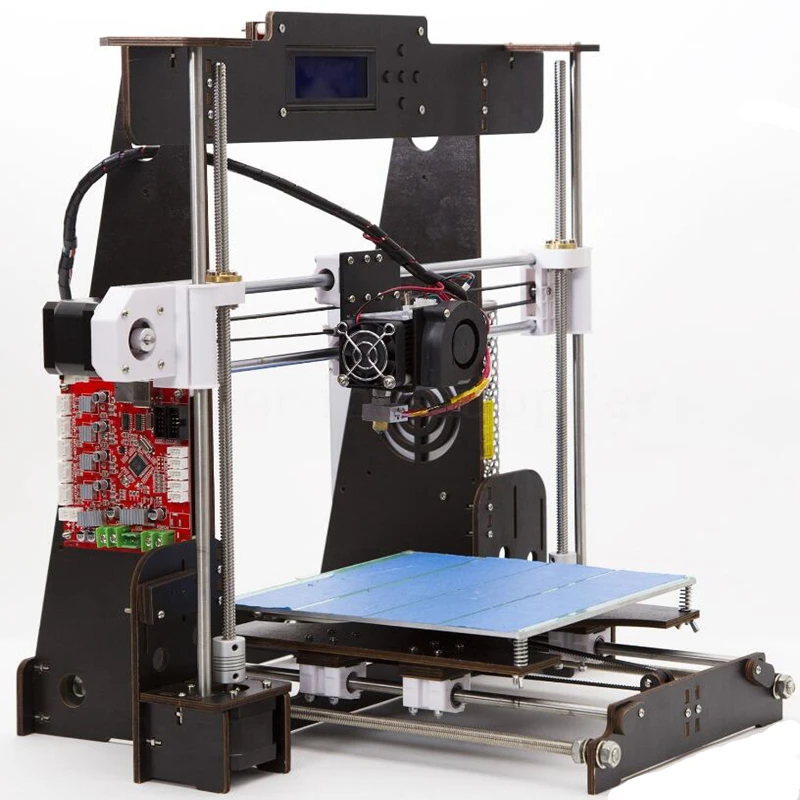 Zrprinting Новейшее обновление w5 3d принтер Высокая точность рабочего стола Prusa i3 DIY Kit ЖК-дисплей Resume power Failed печать