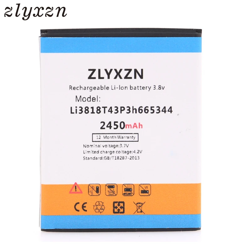 Аккумулятор Li3818T43P3h665344 2450 мАч для zte TWM AMAZING A5S Blade GF3 T320 | Мобильные телефоны и