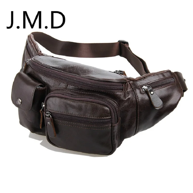 J.M.D Vintage Style Excellent Genuine Leather Waist Packs Fanny Pack Purse 7210in Waist Packs