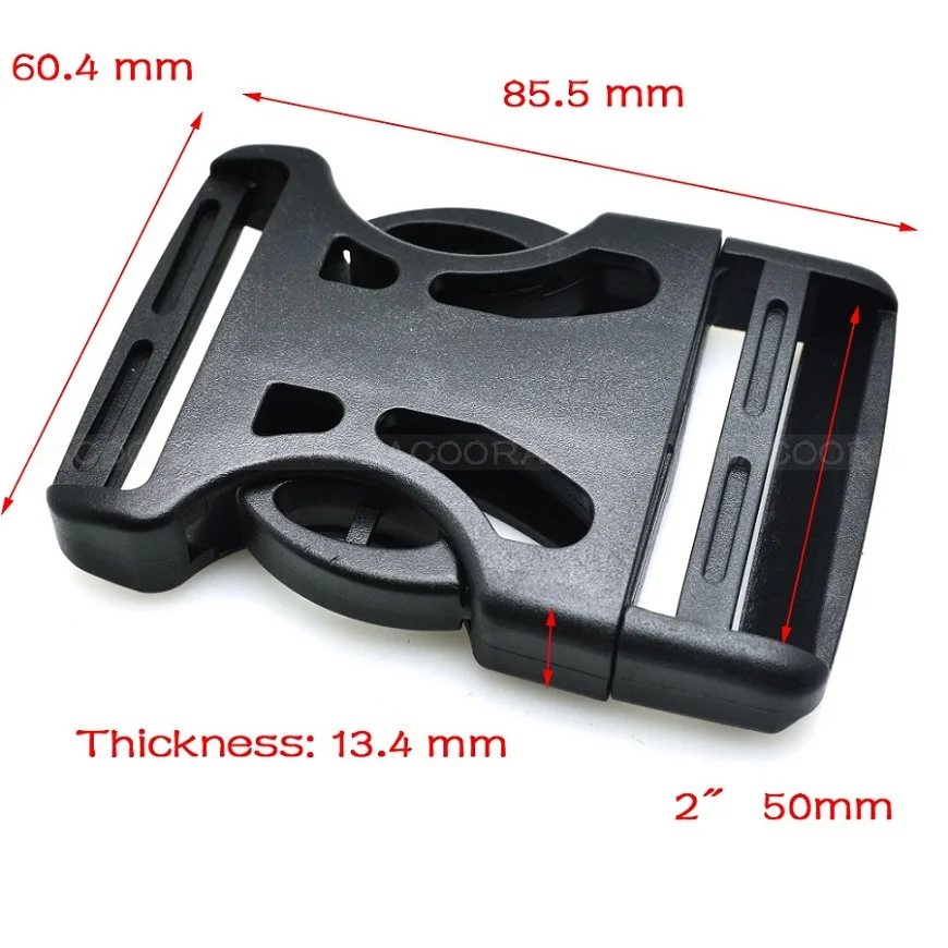 10-Pack Multi-Size Webbing Detach Buckles for Bags and Travel Accessories