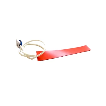 

50*300*1.5mm 110v 105w silicone band heater for machine 1000mm lead wire with 2pins plug come out from middle of 50mm side