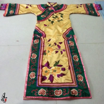 Принцессы Хуа Фэй костюм ТВ играть легенда о zhenhuan нежный Вышивка династии Цин императрица костюм принцессы - Цвет: Gold with flower