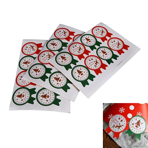 

24 Pcs New Seals Christmas Badge Sticker Envelope Seal Gift Food Wrapping Sticker