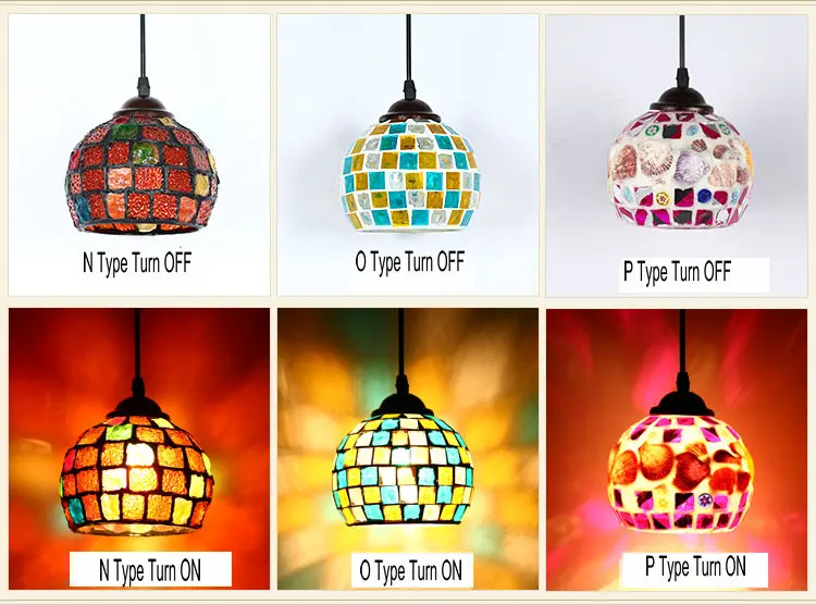 Artpad, Ретро Декор, Турецкая мозаика, лампы для спальни, бара отеля, retautant, подвесные светильники E27, светодиодный светильник из разноцветного стекла