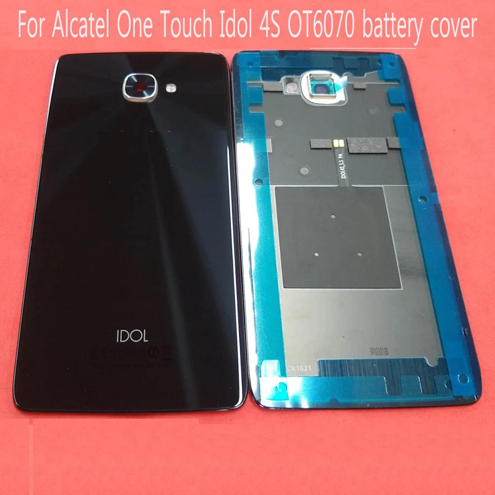 Крышка батарейного отсека с логотипом для Alcatel One Touch Idol OT6070 6070k 6070y 6070|Корпусы и