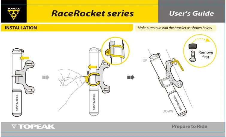 Topeak велосипедный портативный насос Профессиональный Гоночный мини-насос высокого давления trr-1 MTB дорожный велосипед аксессуары для велосипеда