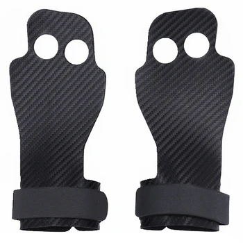 

Fitness Gloves Non-Slip 2 Hole Grip Protection Fitness Training Kettlebell Gym Wrist Support