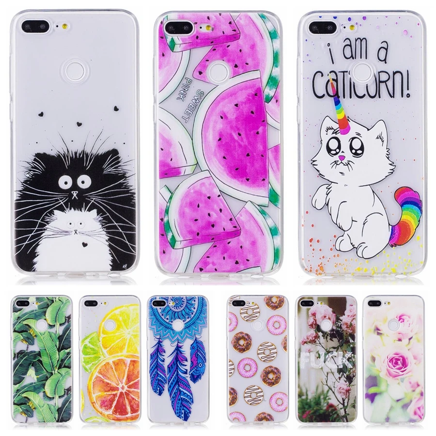 Koop Honor 9 Lite Siliconen Case op voor huawei honor 9 Lite case sFor Coque huawei honor 9 Lite Telefoon case Skin Soft TPU back Cover Tas