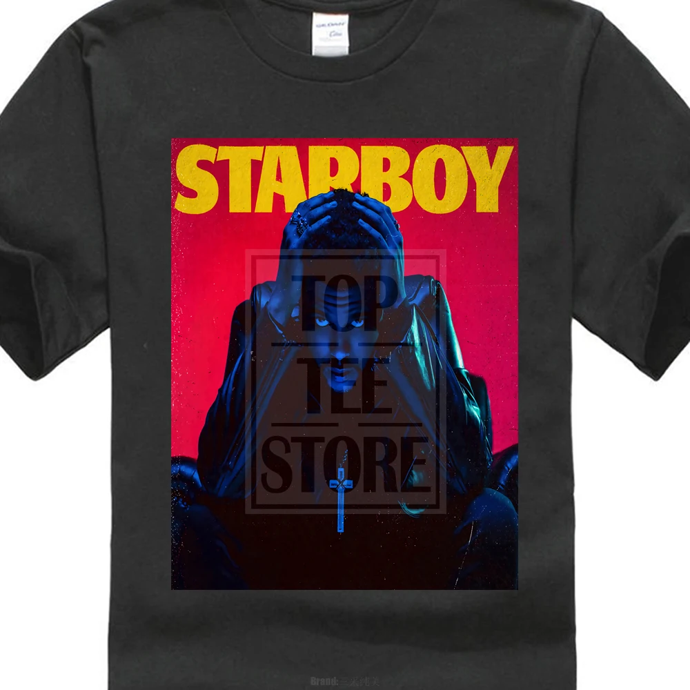 The Weeknd Starboy Mens Black T Shirt New Official Adultin TShirts
