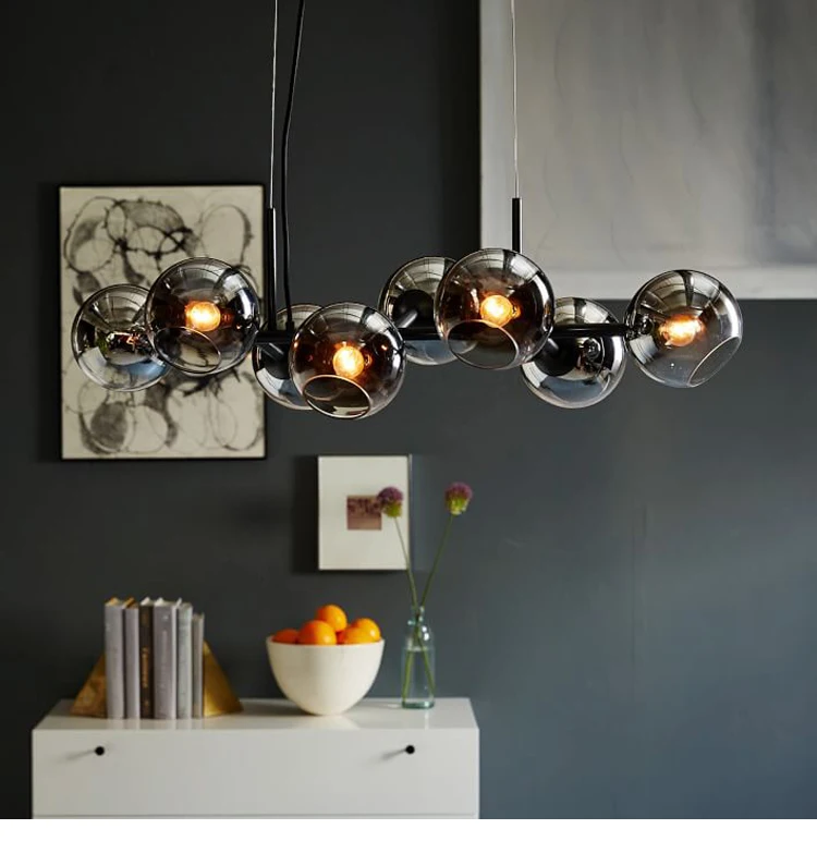 Straight 8/12 Light Glass Globe Beans Chandelier Drope Light For Dining Room Lustre E27 Led Chandelier Lamparas Lighting Straight 8/12 Light Glass Globe Beans Chandelier Drope Light For Dining Room Lustre E27 Led Chandelier Lamparas Lighting