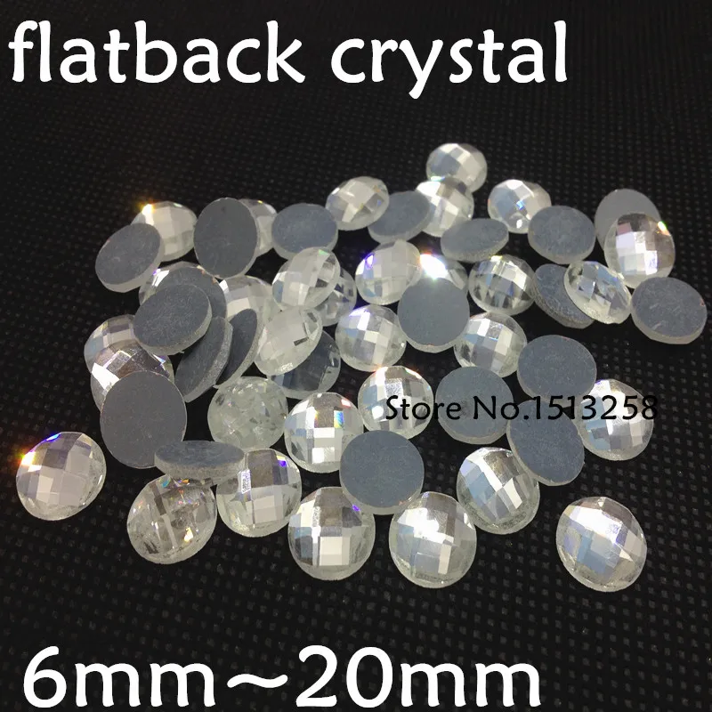 

Wholesale Round Chessboard Flat Back Crystal Fancy Stones Crystal Clear Color 6mm 8mm 10mm 12mm 14mm 16mm 18mm 20mm