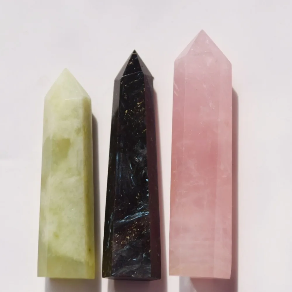 

3 pieces natural crystal single point Magic Wand Healing Feng Shui family decoration accessories wholesale price