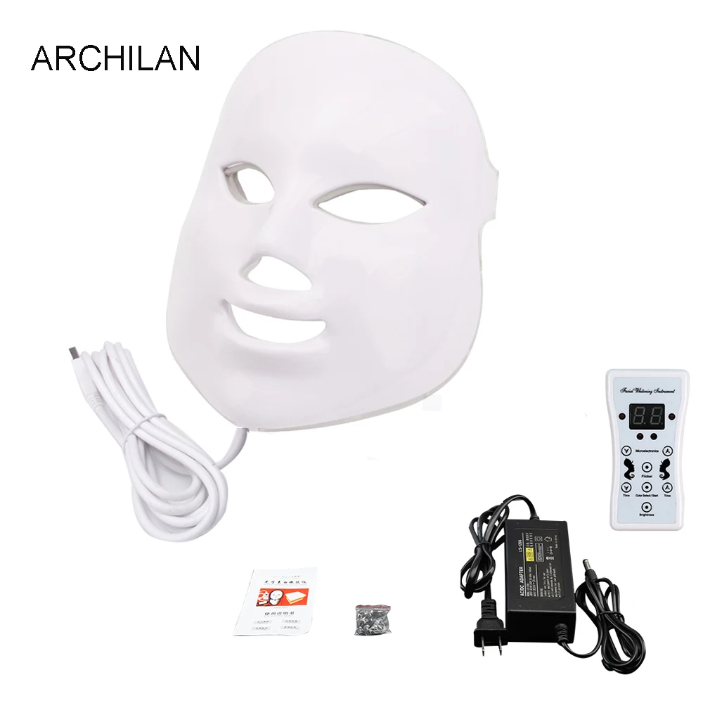 

Pro PDT Photon Therapy 7 Colors Light LED Facial Mask Skin Rejuvenation Face Care Treatment