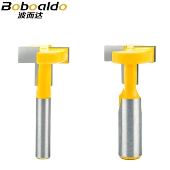 

1pc 8mm 1/2" Shank Woodworking Router Bit T-type Woodworking Slotting Milling Cutter Tenon Splicing Cutter