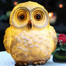 LED Solar-Powered Cartoon Cartoon Owl Fox Shape Lamp Landscape Ornament Swimming Pool Fountain Garden Decoration Lamp