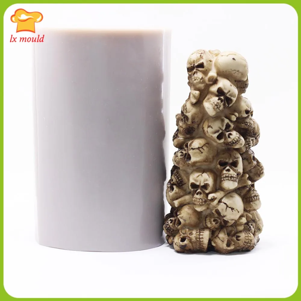 

2019 new Halloween candle mold skull mold decoration skeleton mold