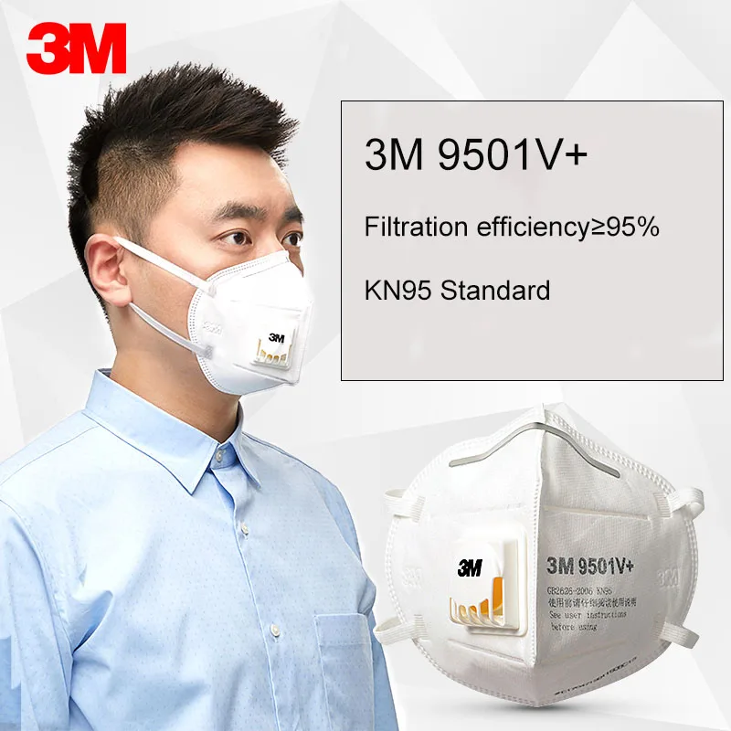 

25pcs/Lot 3M 9501V+ & 9502V+ Mask Anti Dust masks KN95 Masks Anti-haze Protective Masks Anti-particles Filter Material ZXH30701