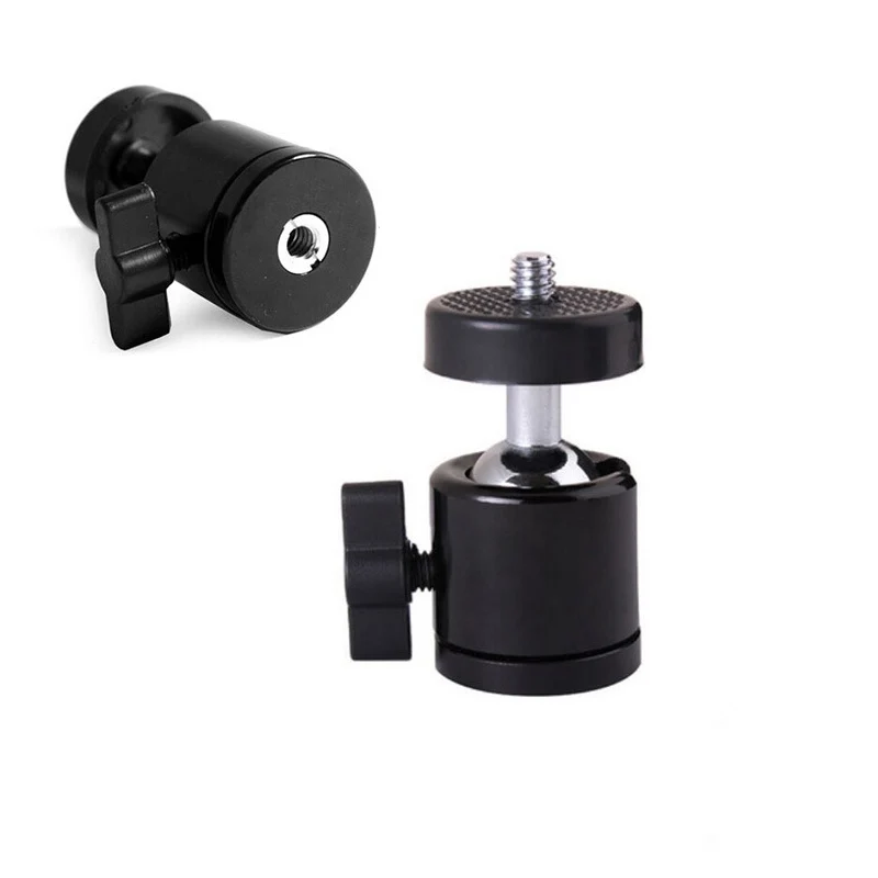 Ball head Gimbal with 1/4" Standard Screw for Tripod Bracket for Gopro