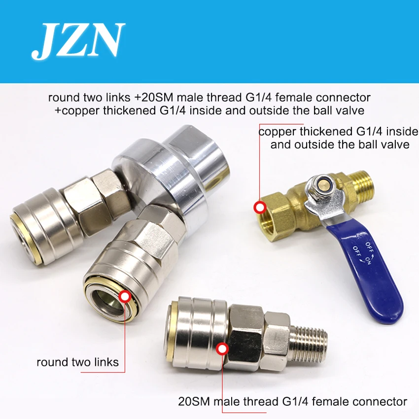 

C type pneumatic quick connector self-locking round two ventilation tube quick plug male and female air pump air compressor