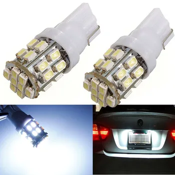 

100Pcs Hot sale T10 W5W 194 168 Car Auto Pure White 24 SMD 1206 3020 LED Signal Reverse Side Lights Bulb Lamp DC12V