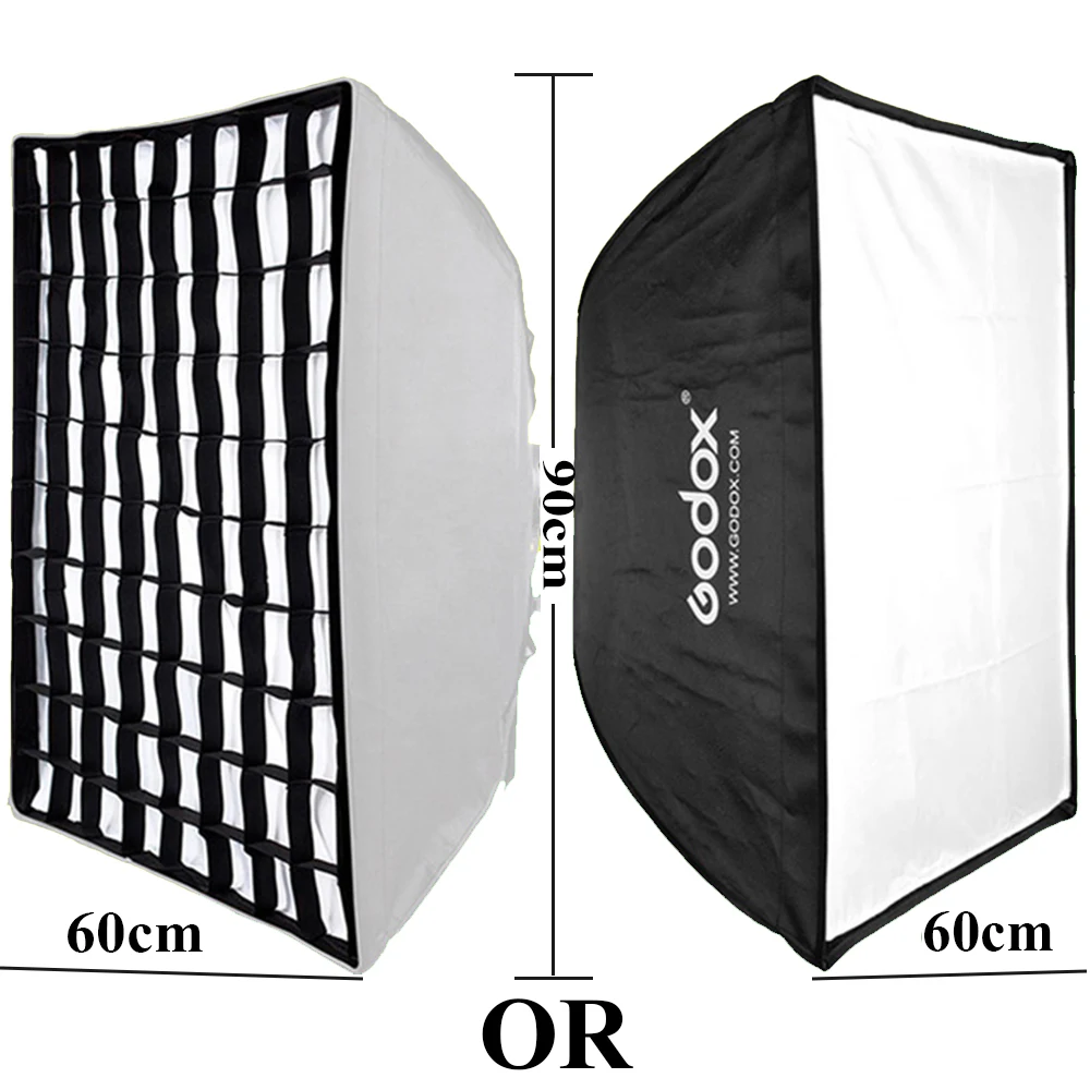 Caja de luz para softbox 60 cm x 90 cm, luz para Flash de Estudio fotogr/áfico Godox