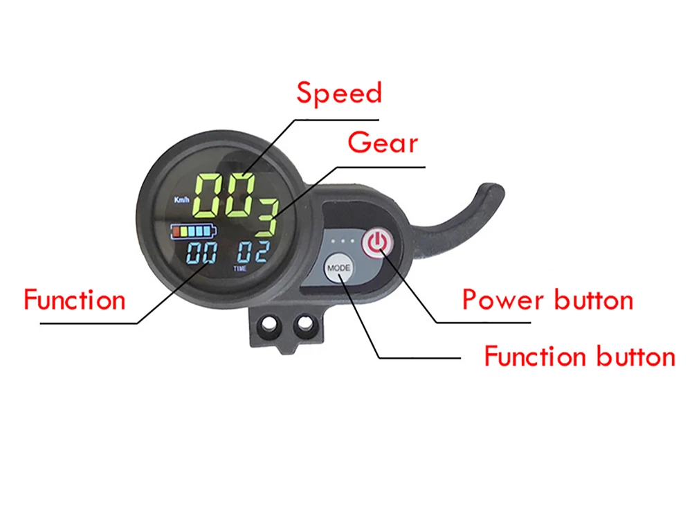 Discount Ebike Controller 36V48V52V60V Electric Bike Display LCD Display For Electric Bicycle Colorful Screen And Blue Screen 4