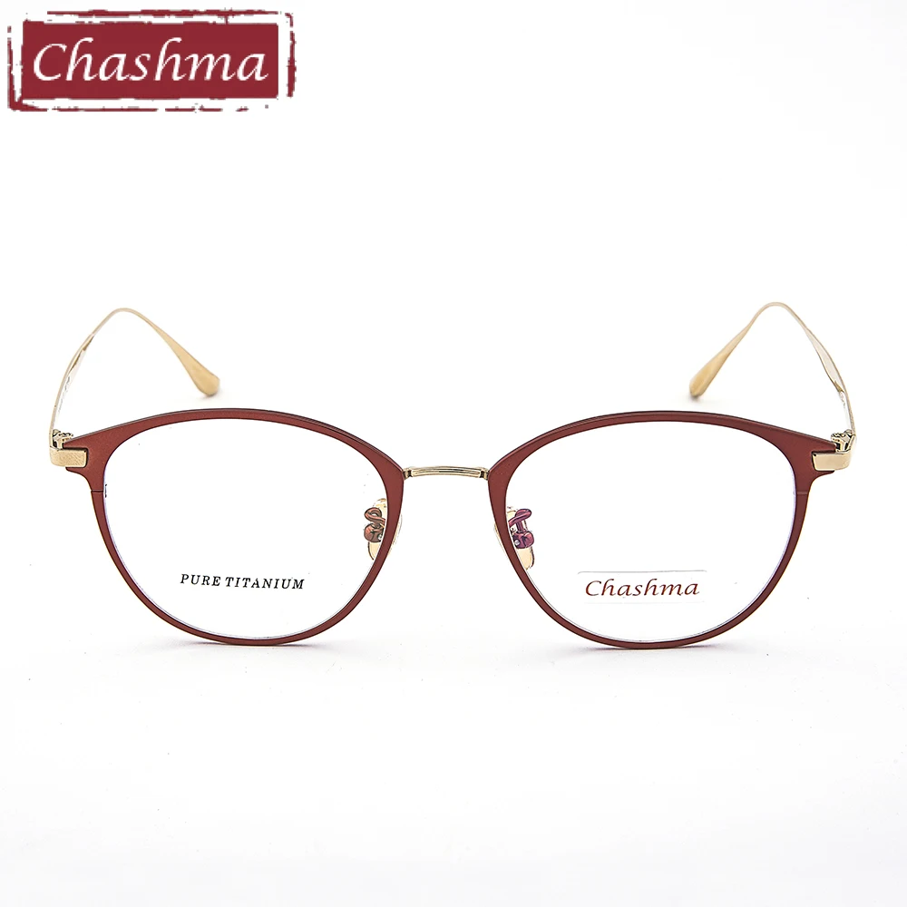 Женские и мужские очки Chashma оправа из чистого титана супер легкие очки|pure titanium