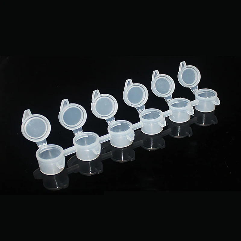 

Free shipping 120strips of plastic paint jars 3ml x6