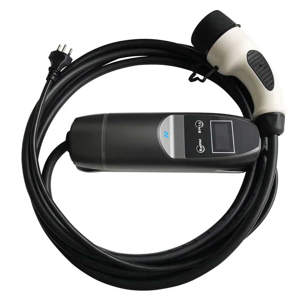 Портативное зарядное устройство Khons EVSE IEC 62196 для электромобилей с швейцарской