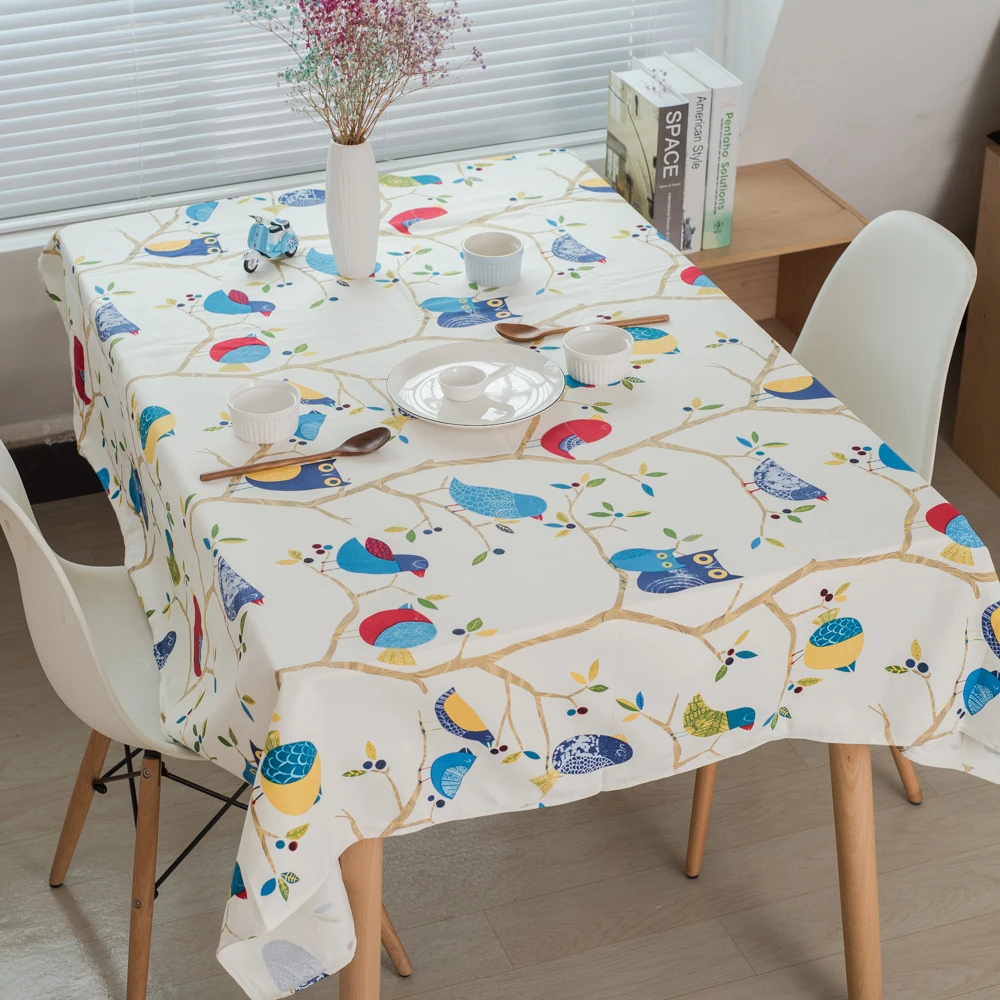 Cotton Tablecloths Cartoon Series White Padded Table Cloth Dinosaur ...