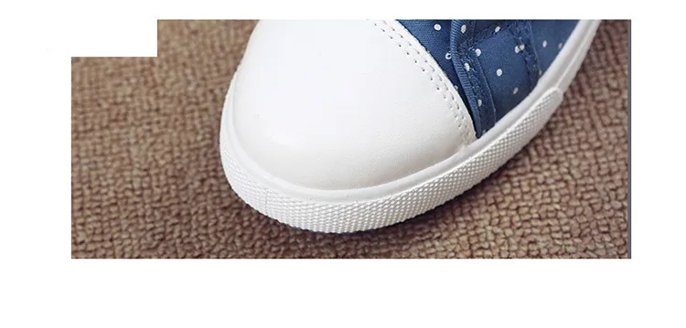 Мода 2019 г. горошек для женщин спортивная обувь Джинсовая повседневная обувь женские летние парусиновые туфли кроссовки кружево до женская
