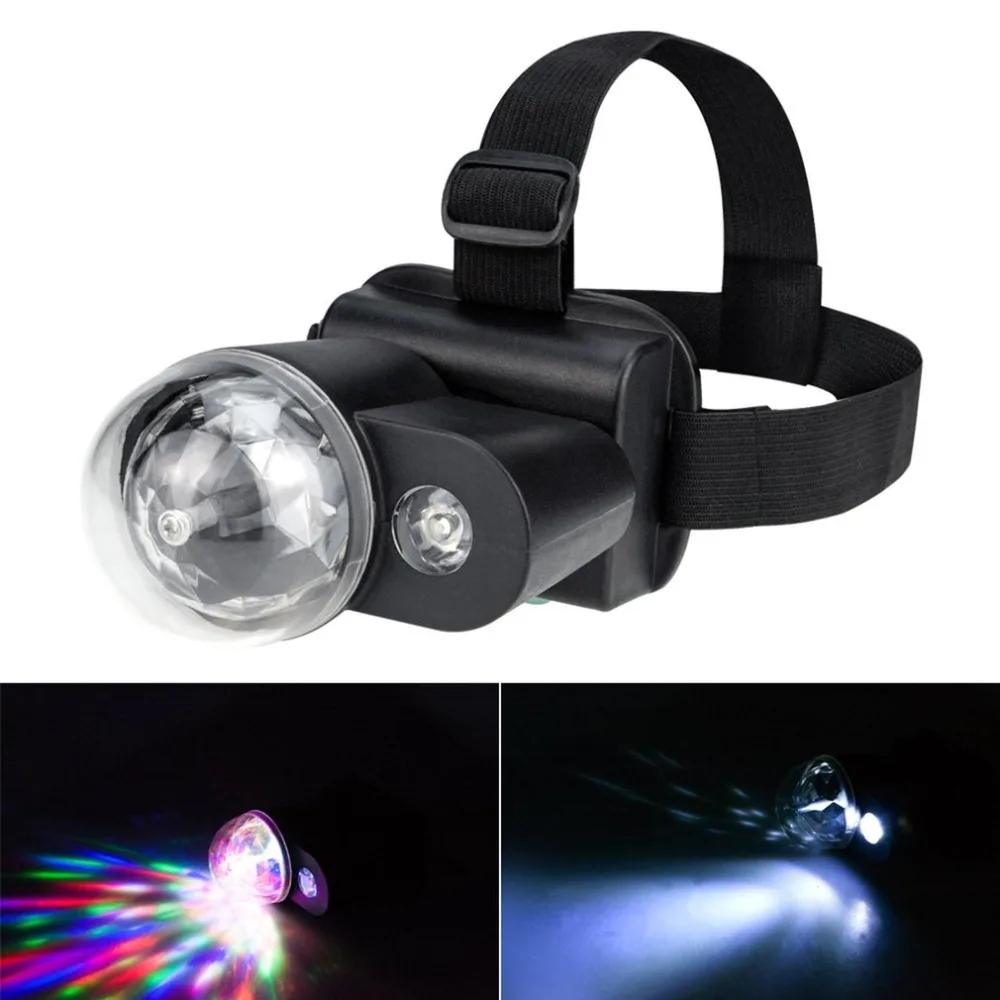 

Hand-held head-mounted LED Stage Light Sound Control Crystal Magic Disco DJ KTV Party Lamp Projector RGB Stage Lighting effect L